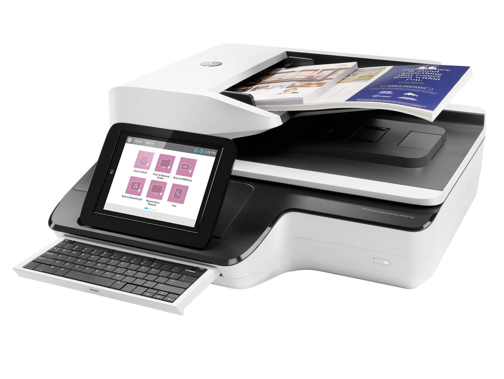HP ScanJet Enterprise Flow N9120 fn2 Document Scanner view 3